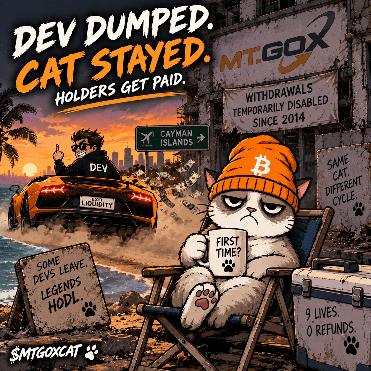 DEV DUMPED. CAT STAYED.